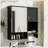 Wall Mounted Medicine Cabinet Mirror Towel Bar Toilet Storage-1493354553