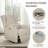 Madison Park Candace Beige 30"W 3-in-1 Power Recliner Wingback Swivel Glider with USB & Type-C Ports-113432070