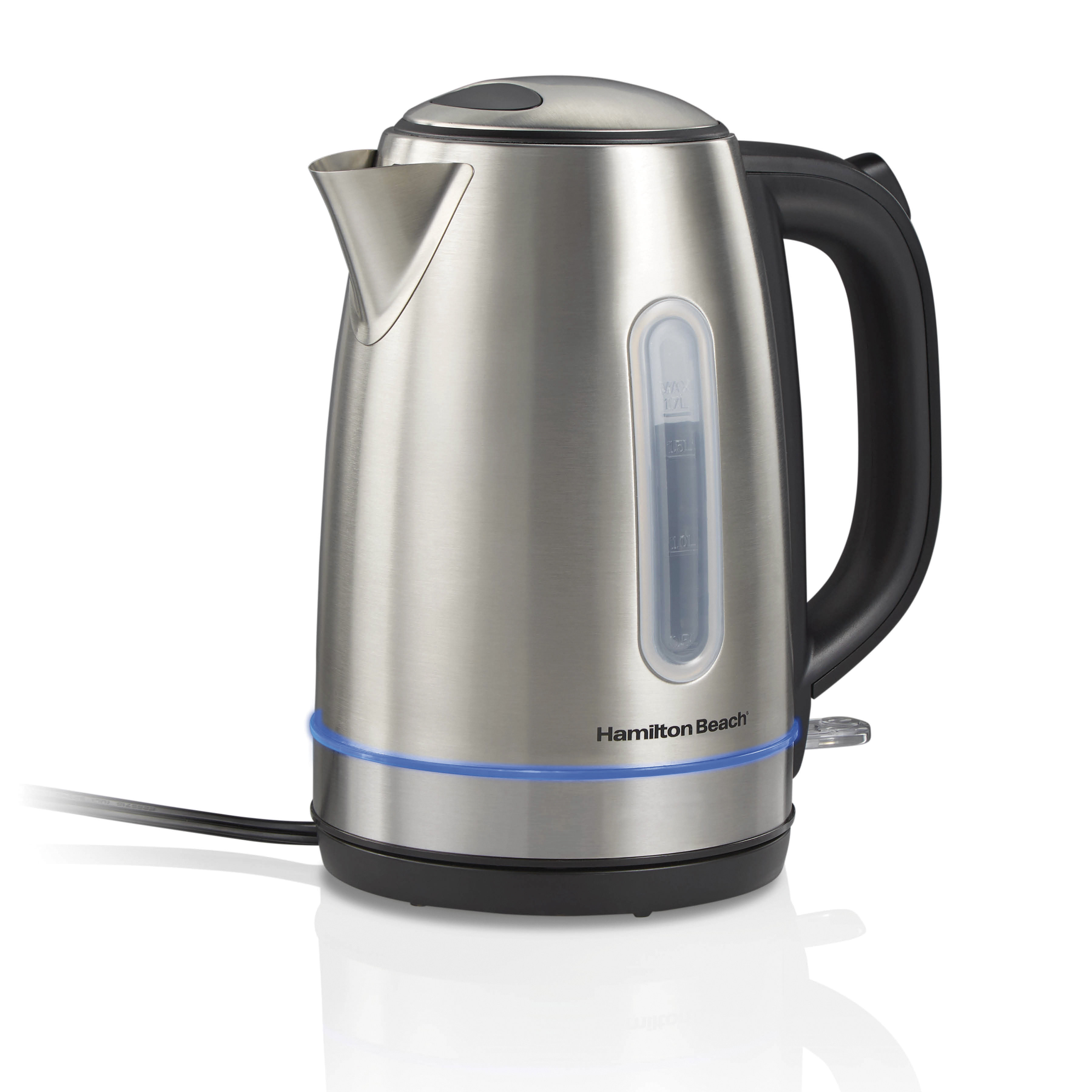 Hamilton Beach® 1.7 L Stainless Steel Electric Kettle With Led Light Ring &  Reviews