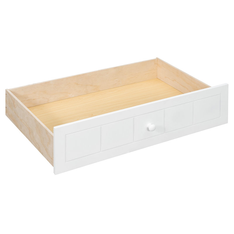 Canopy Day Bed With 2 Drawers, White
