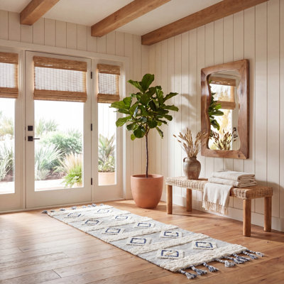 Tapis en laine tissé à la main Natura