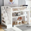 Lit mezzanine avec bureau mobile et tablette de rangement, avec escalier de rangement-449601631-449601626