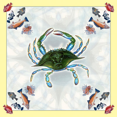 Female Crab Square Tablecloth