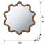 Miroir 30 po x 31 po avec cadre en bois brun foncé inégalé, salon, chambre à coucher, vestibule 29,75 po, style mural distinctif et éclairage