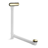 Clearflo Slotted 1.5" Leg Tub Drain with Overflow