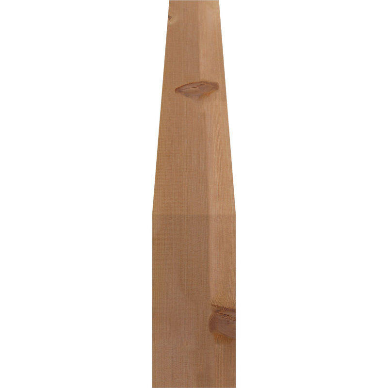 Attelle de genou Funston, Cèdre rouge, Lisse, H 32 po x l 5,5 po x P 26 po
