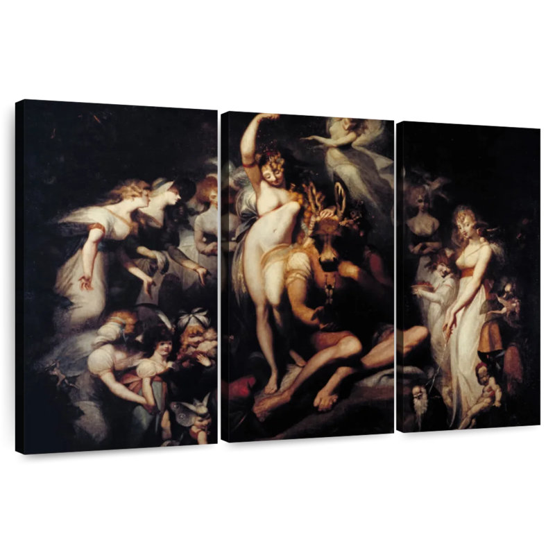 Titania And Bottom, 24" H x 38" W