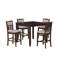Ensemble de 5 tables de comptoir Gary, brun cerise