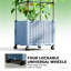 Lit de jardin mobile surélevé, cage à treillis à hauteur ajustable