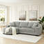Canapé-lit modulaire rembourré en velours Corduroy-286225935