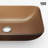 Donatello Russet Glass 18" L 13" W 4" H Rectangular Vessel Bathroom Sink-100503626