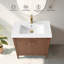 Meuble-lavabo sur pied à simple cuve 30 po avec plateau en céramique blanche-105208965-105208968-119711647