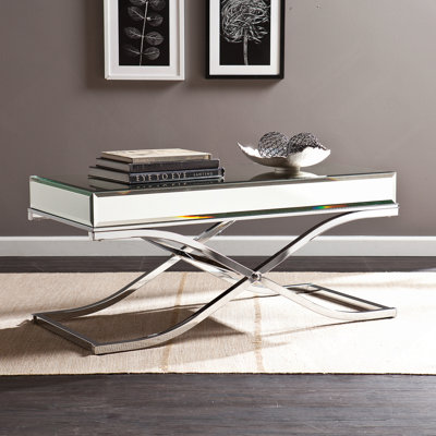 Table de cocktail en miroir - Chrome