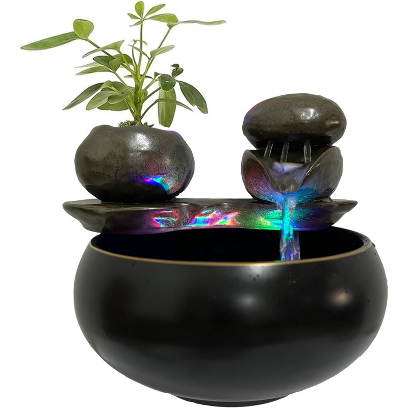 Ceramic Tabletop Waterfall Fountain