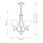 Ratchford 3 - Light Empire Chandelier
