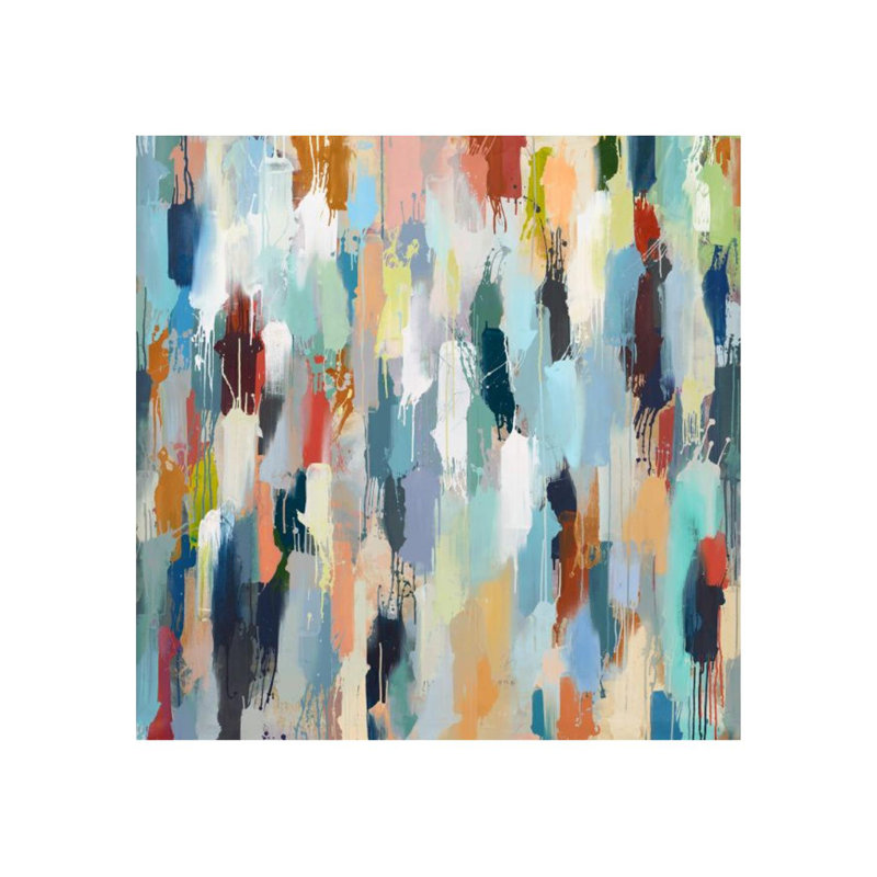 Color Trace par Samuel Kane - impression, H 47 po x l 47 po, Image au pinceau gel