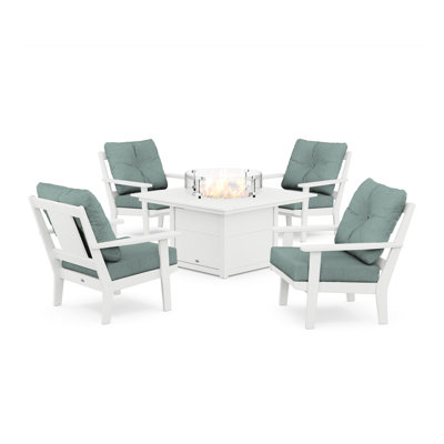 Prairie 5 Piece Multiple Chairs Seating Group with Cushions