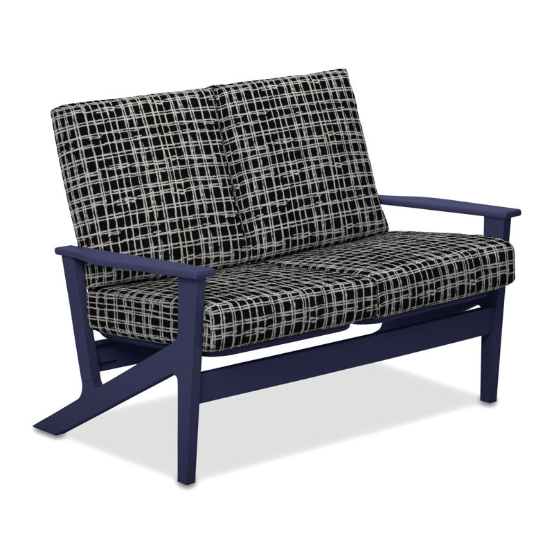 Chrisa 51.5'' Wide Loveseat with Cushions, Marais Classic, Beachwood