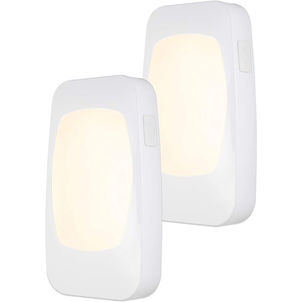 Energizer Plug-In Light Sensing LED Night Light White