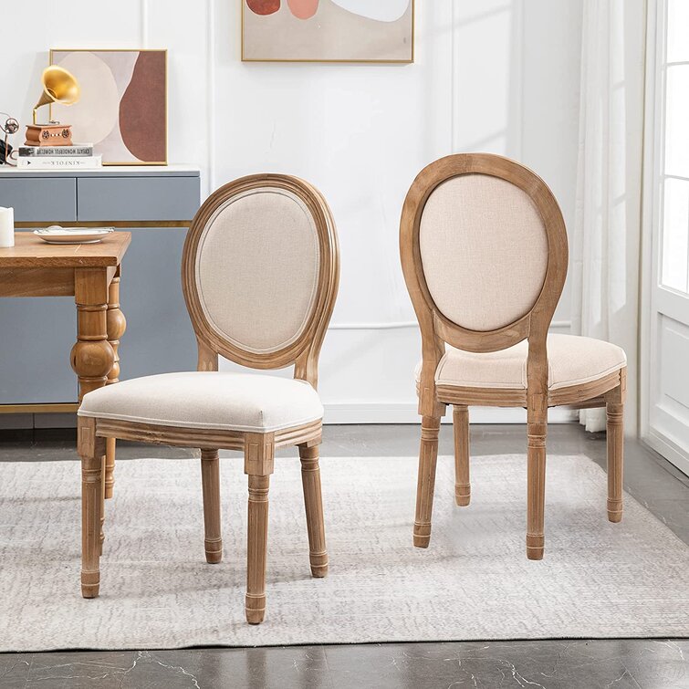 French Style Round Back Dining Chairs