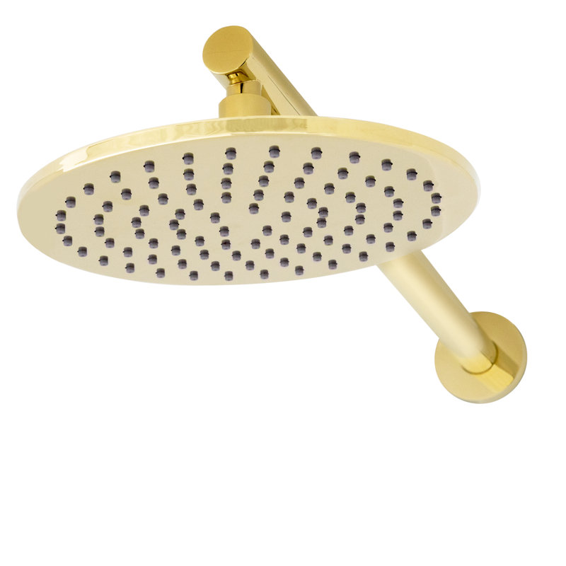 Complete Shower System with Rough-in Valve, Polished Gold