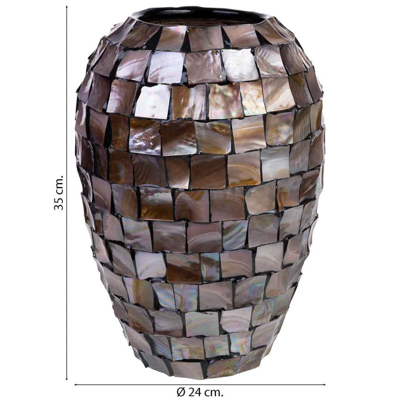Beatriz Table Vase, Brown