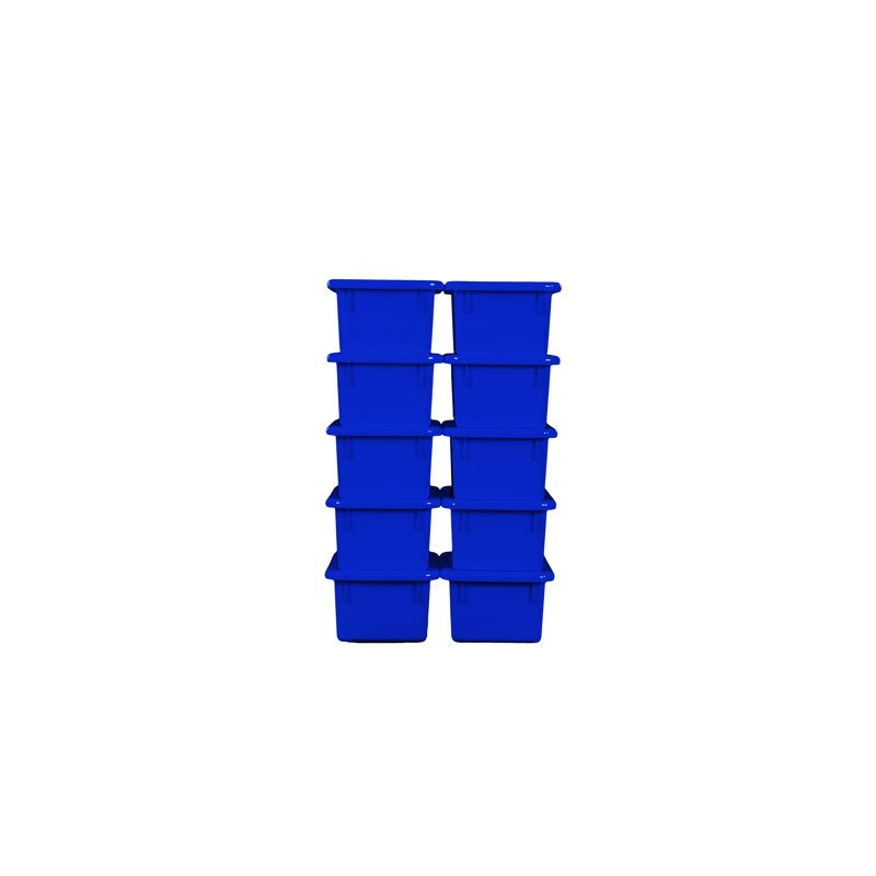 Bac en plastique, Bleu