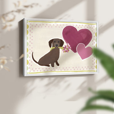 Dachshund Delight Collection A - Reproduction encadrée - Restickable
