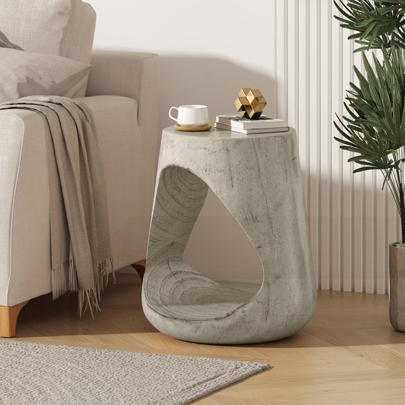 Table d'appoint MGO Hollow, Gris