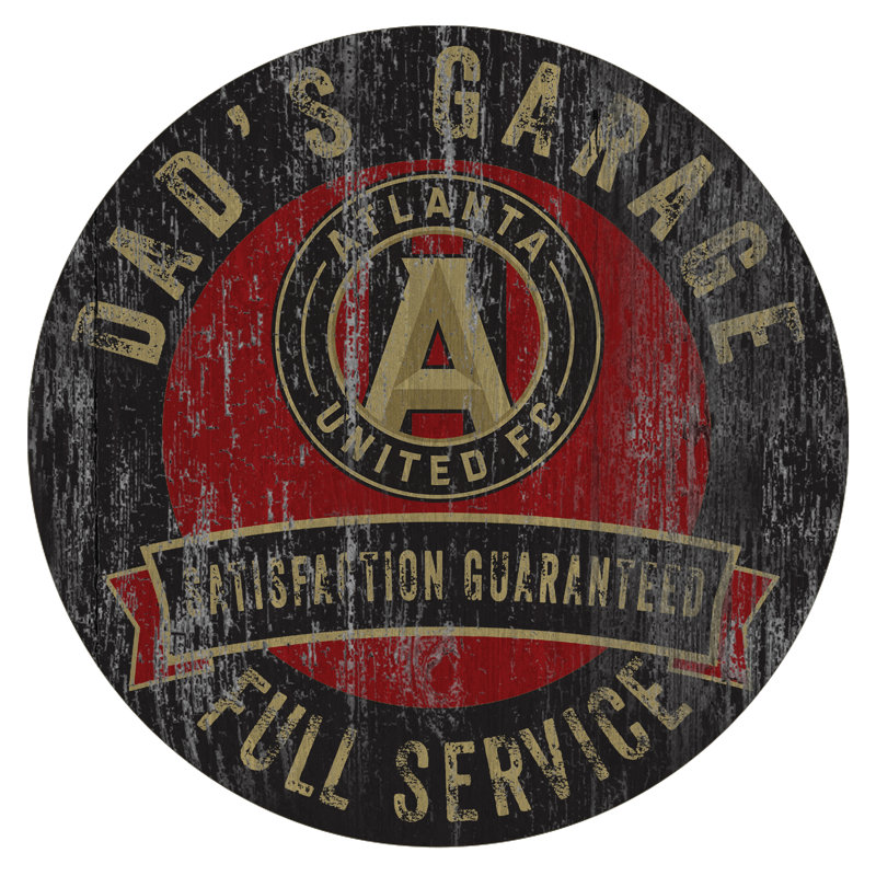Enseigne de garage, impression sur bois MLS, Atlanta United