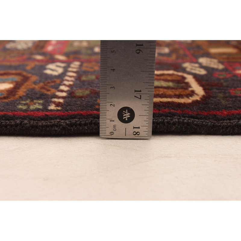 Tapis bleu marine foncé Rare War 3 pi 6 po x 7 pi 1 po