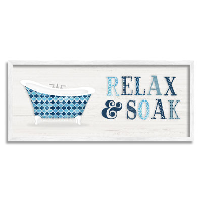 Enseigne de salle de bain Soak Relax