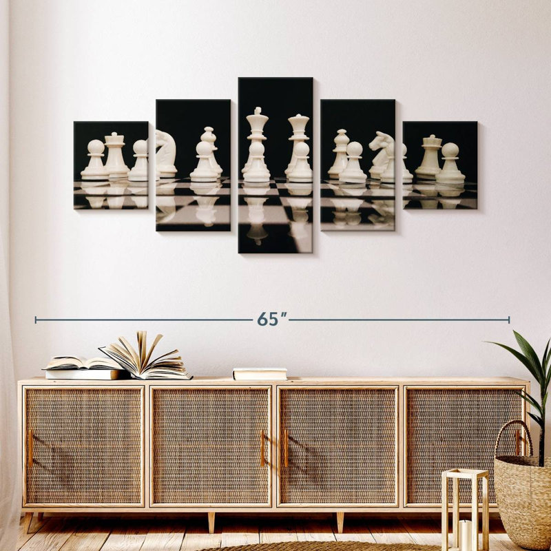 Chess Game, 24" H x 55" W