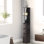 Armoire 54 po de hauteur, tour de linge de salle de bain autoportante avec 2 tablettes et tiroirs, rangement étroit pour l'espace, rangement brun 54 po, plancher