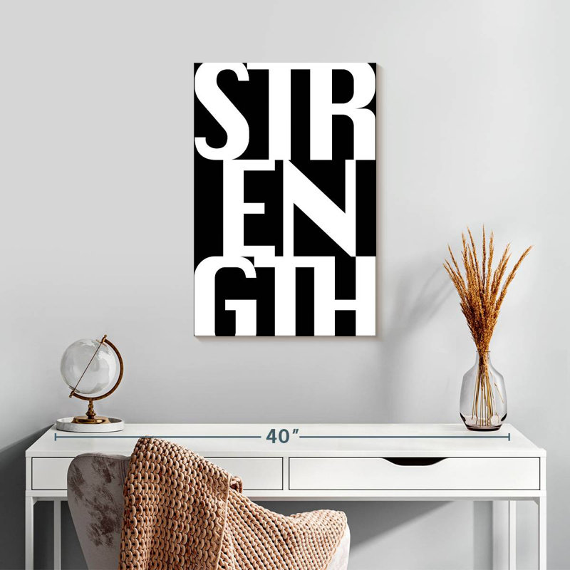 Sireci Strength Typography, 24" H x 16" W