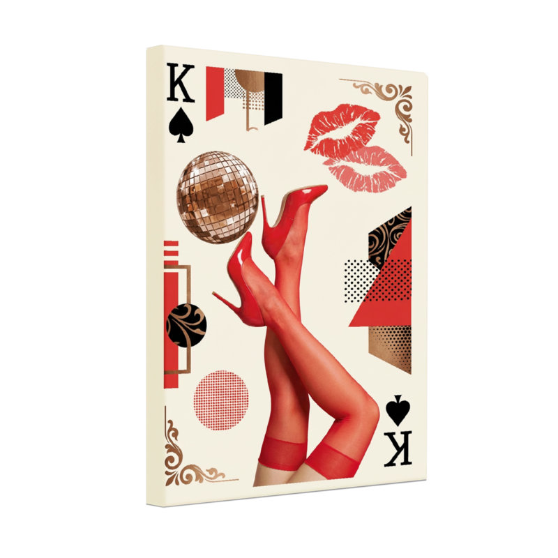 Fashion King Spades - Red Heels Lips - Disco