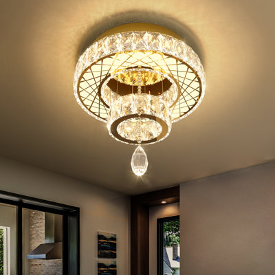 Glam Dimmable Led Crystal Chandelier