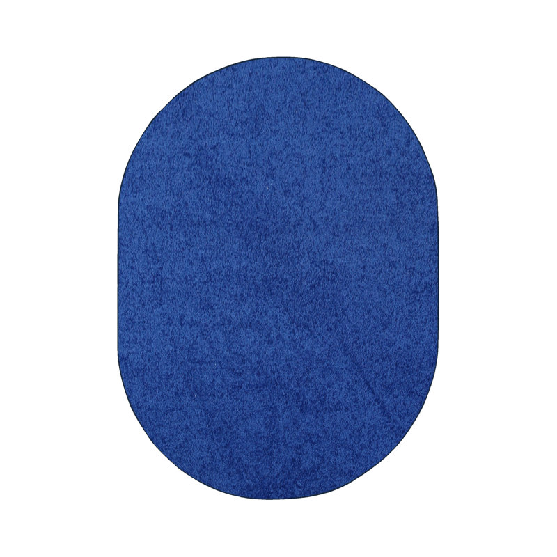 Modern Plush Pet and Kids Friendly Solid Color Neon Blue Area Rugs, Stain & Fade Resistance, Perfect for Living Room, Dining Room, Bedroom, Playroom and Kidsroom, Event, Wedding, Amberlie Rug