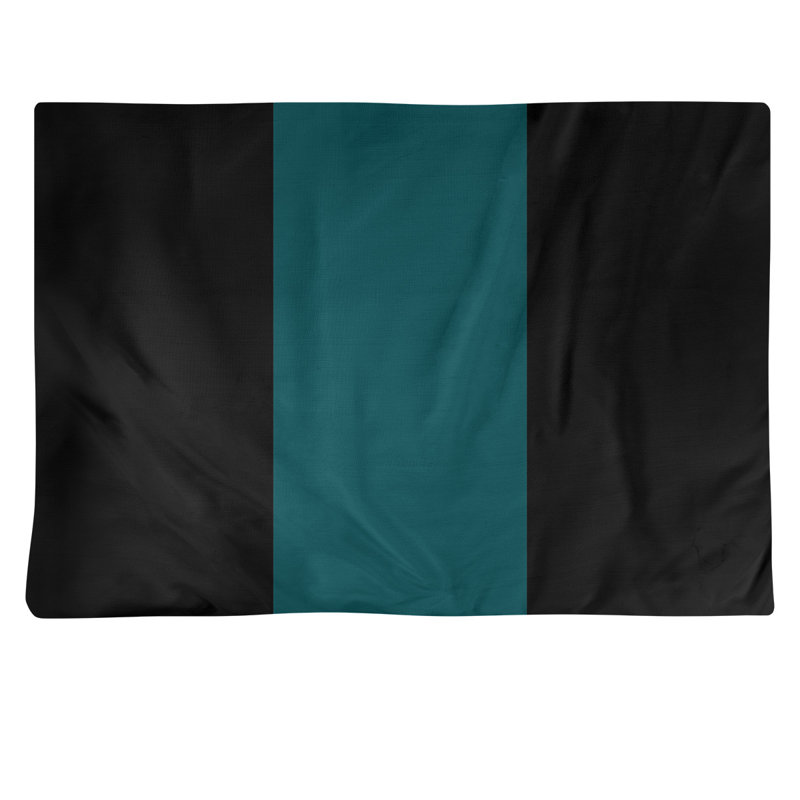Récapitulatif 18" à rayures de football Philadelphia, Noir / sarcelle foncé