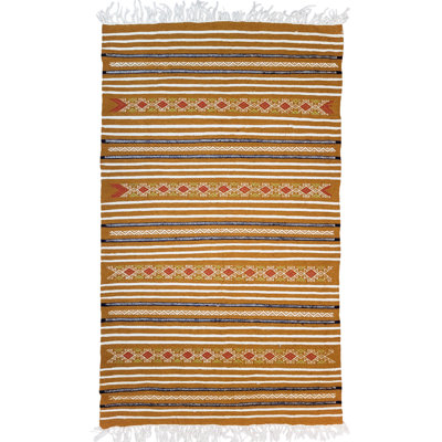 Lahey Striped Hand Woven 118cm X 197cm Area Rug