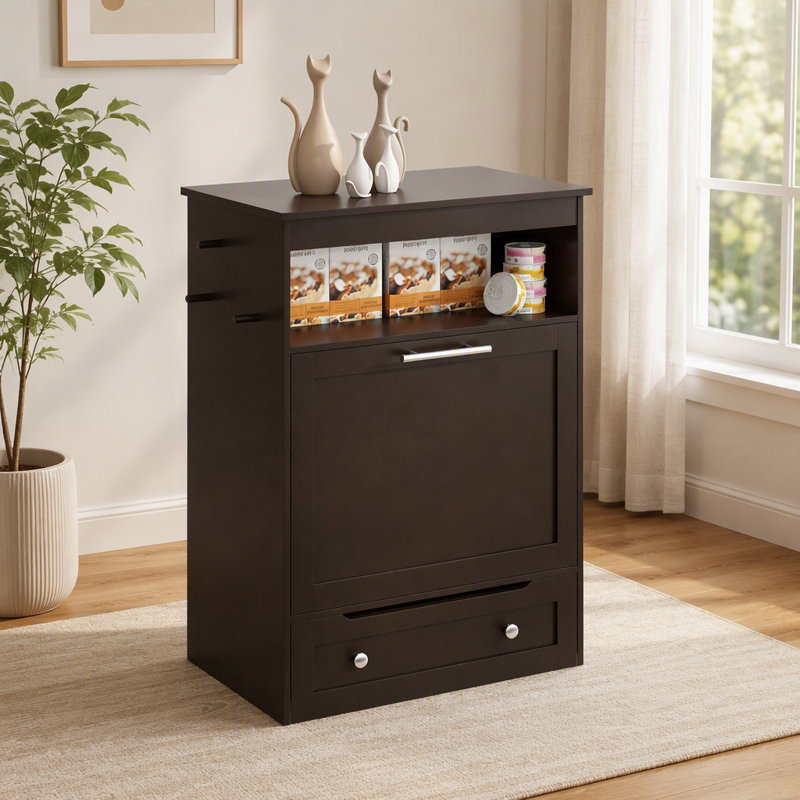 Armoire de rangement pour distributeur de nourriture pour animaux
