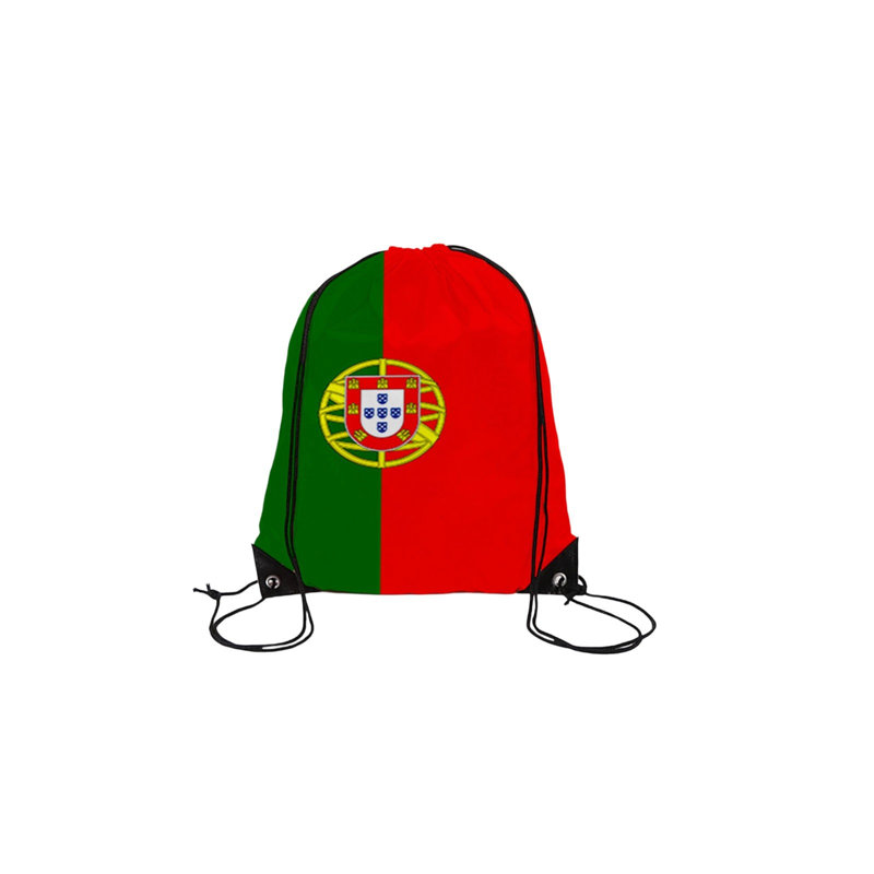 Sac à dos avec cordons pour match de football avec drapeau kbndieu