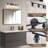 5-Light Bathroom Light Fixtures, Black Modern Vanity Lights Over Mirror With Clear Glass Shade, Bathroom Wall Lamp For Mirror Kitchen Hallway Cabinet Porch Reading Room-1273148681-1273148682