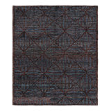 Moroccan Hand Knotted Wool Geometric Area Rug