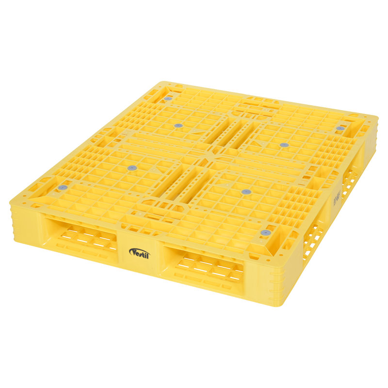 Palette verte en plastique, H 6 po x l 47,37 po x P 39,37 po, Jaune