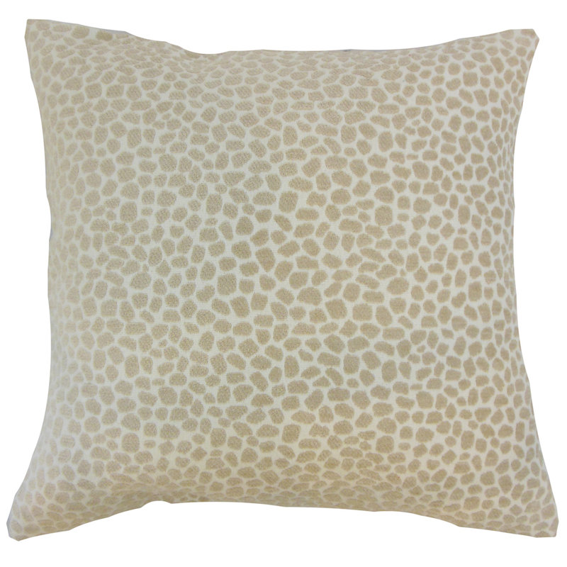 Coussin Badr, Ivoire, 18 po x 18 po, Housse de coussin seulement - sans insert