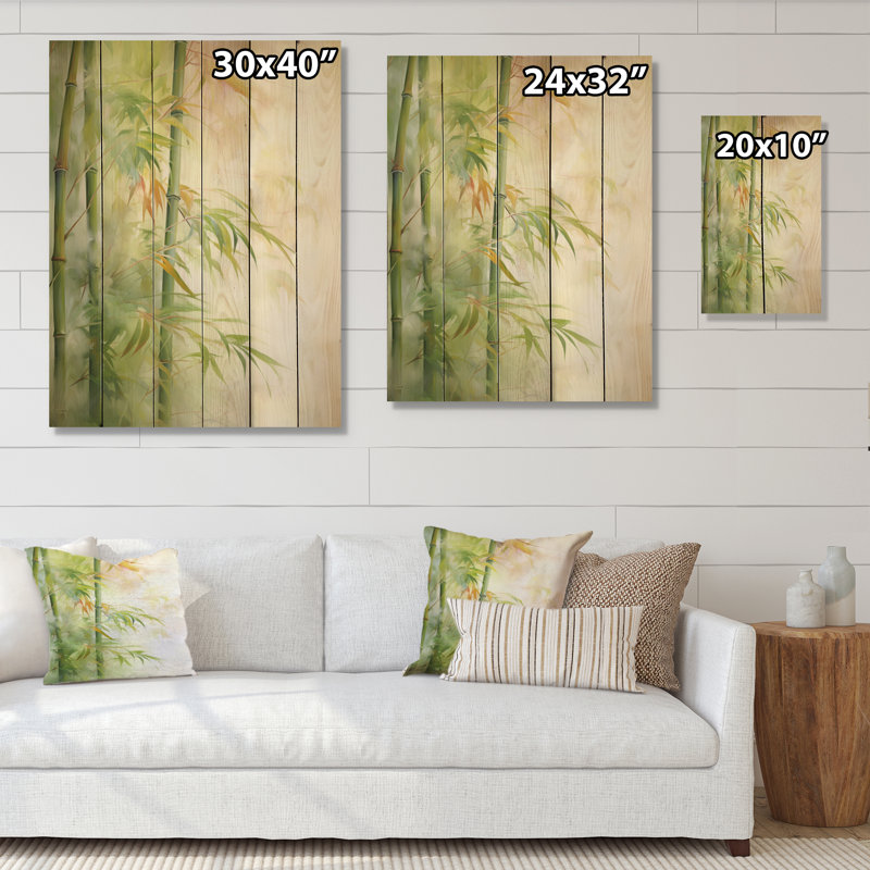 " Bamboo Romantic Dream IV ", 20" H x 10" W x 0.78" D