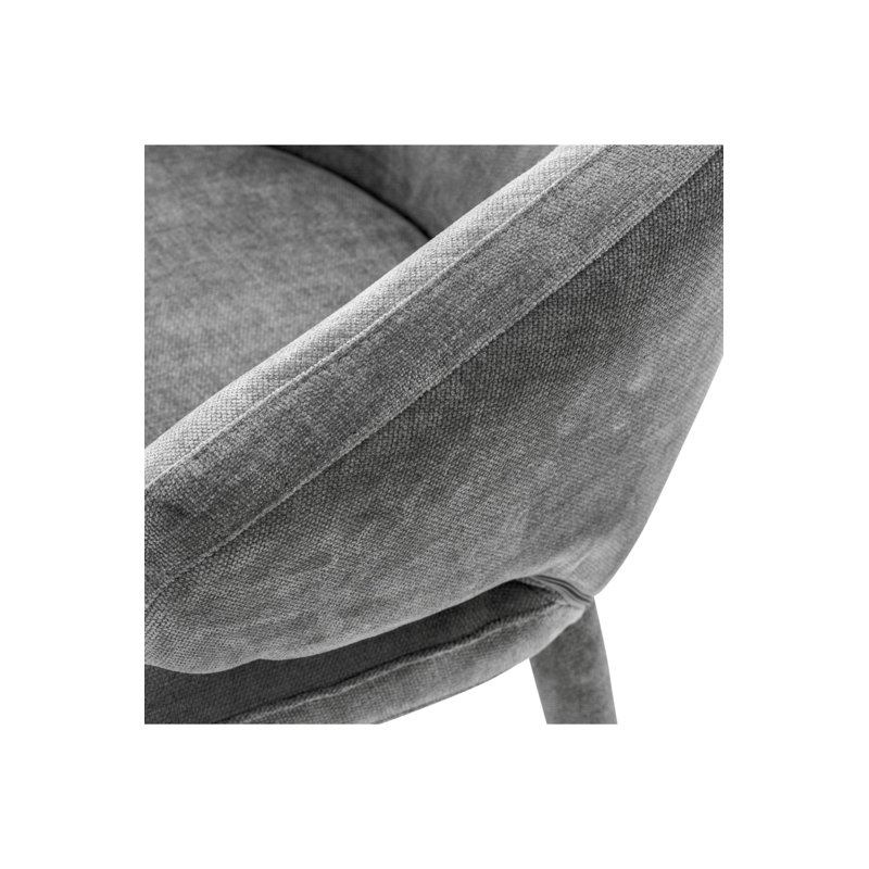 Cardinale Upholstered Arm Chair, Gray