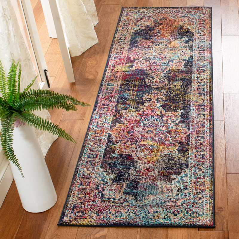 Mae Crystal Performance Oriental Rug, Runner 2'2" x 7'