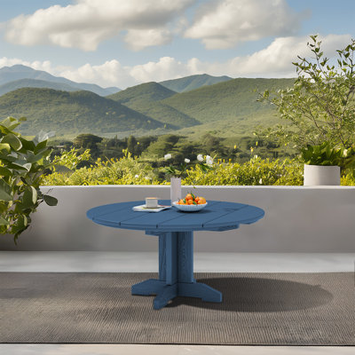 Kahn Round 36" HDPE Conversation Table Outdoor Dining Table